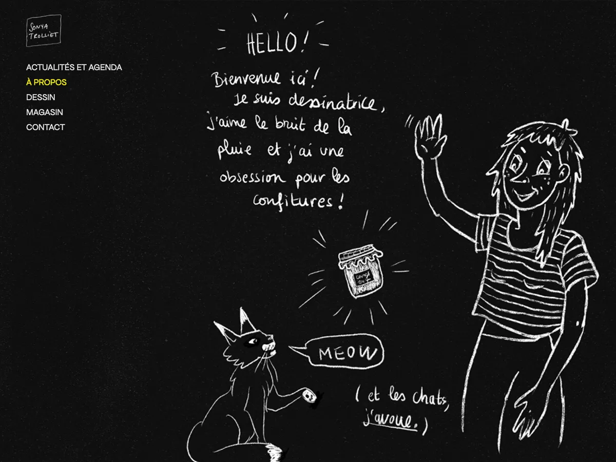 Screenshot of hero section of application