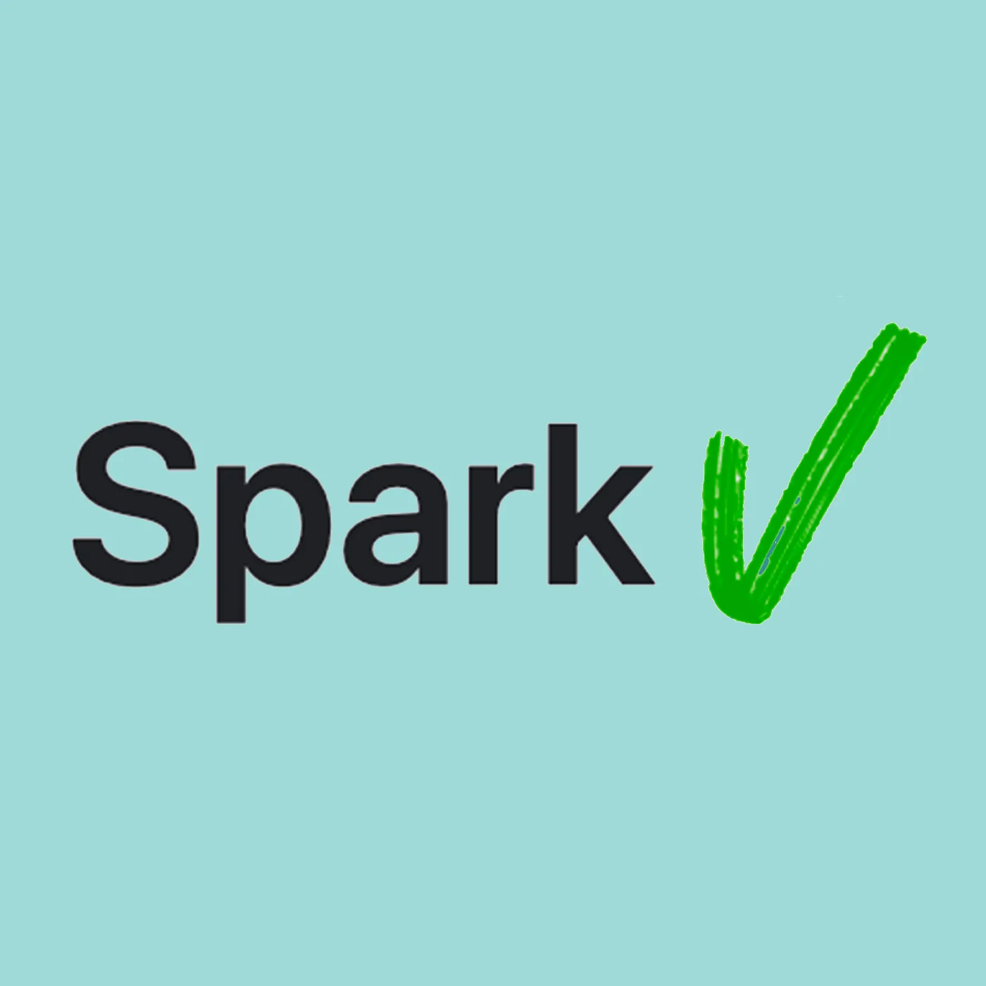 Screenshot of application showing the name spark on the left side and a login component on the right side.